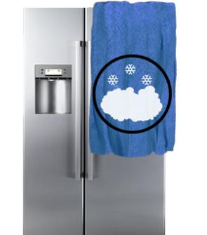 Намерзает снег, лед на стенке – холодильник Maytag